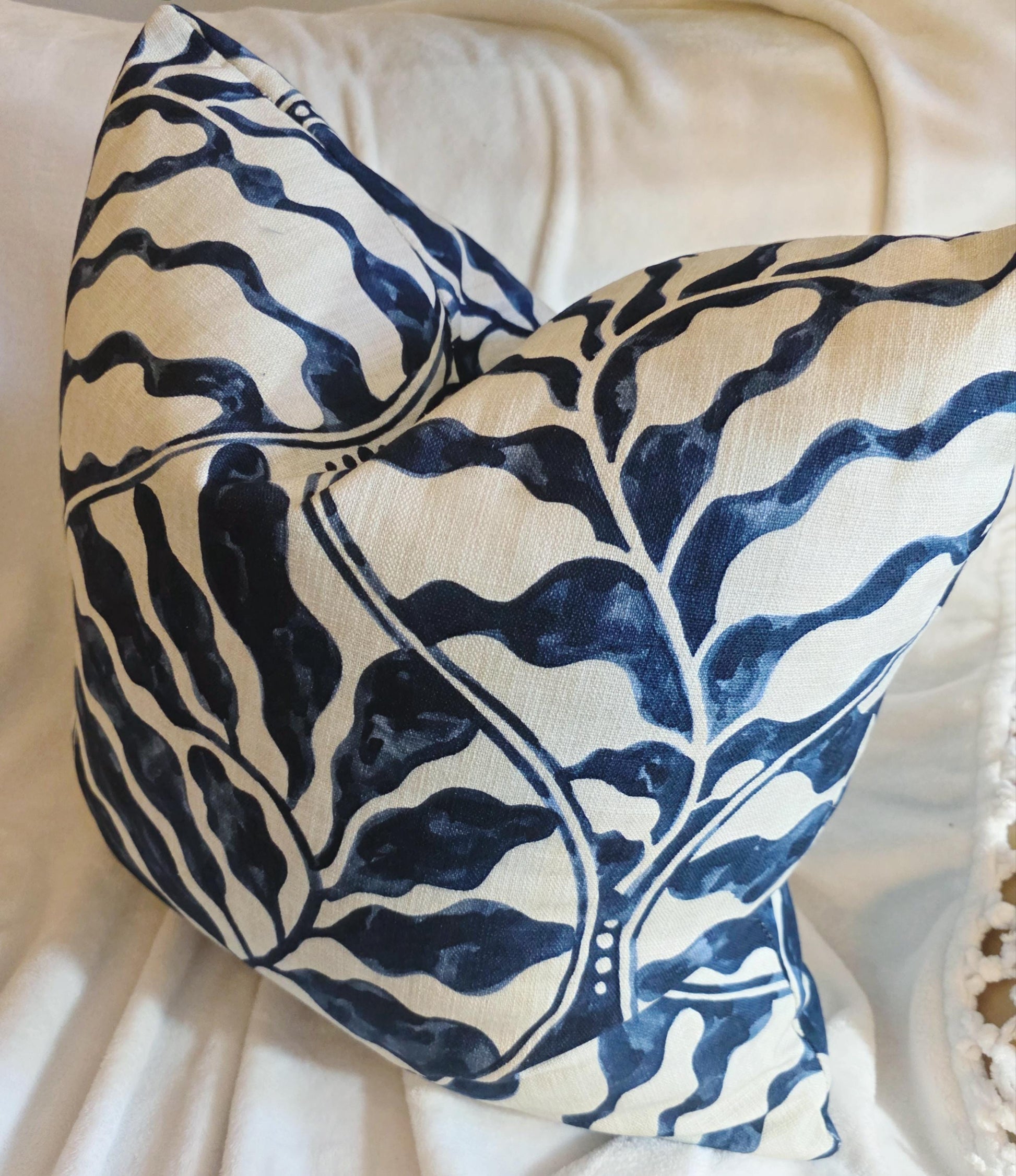 Emerald Leaves Pillow Cover