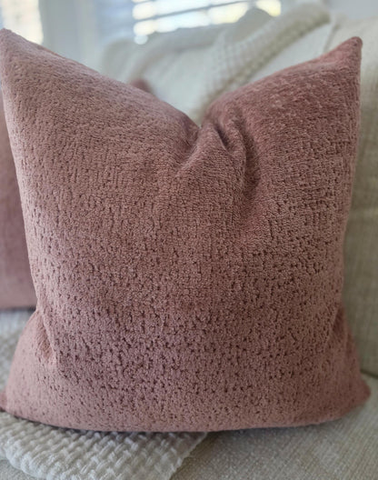 Dusty Rose Pink Pillow Cover