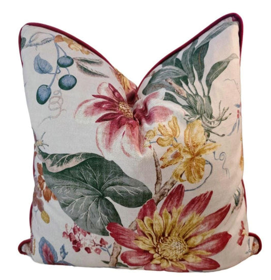 Deep Tones Floral Pillow Cover
