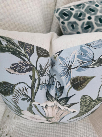 Rosabella Spa and Green Floral Pillow Cover