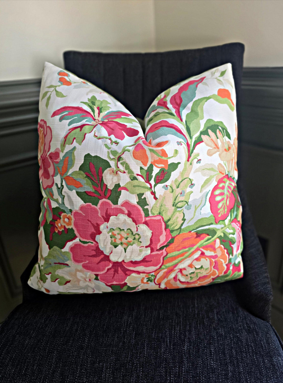 Bright Floral Printed Cotton Marlee Nectar